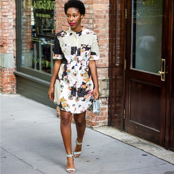 🌺3.1 PHILLIP LIM for Target Floral Print w/ Short Sleeve Dress Size Small🌺 - Picture 1 of 7